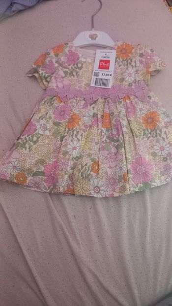 Robe avec sa culotte bébé fille