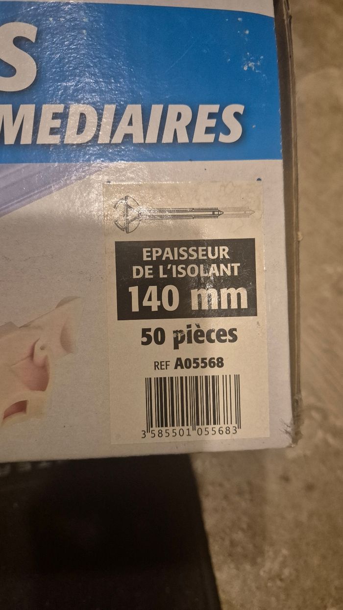 Appui intermédiaire 140 mm, boîte de 40 - SEMIN - photo numéro 4