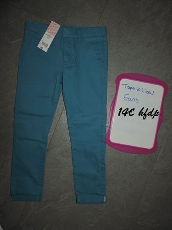 pantalon tape à l'oeil taille 6 ans