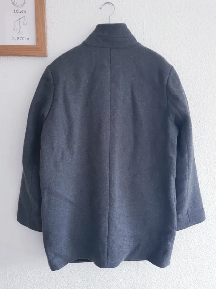 Zara - Manteau en laine avec épaulettes - photo numéro 4