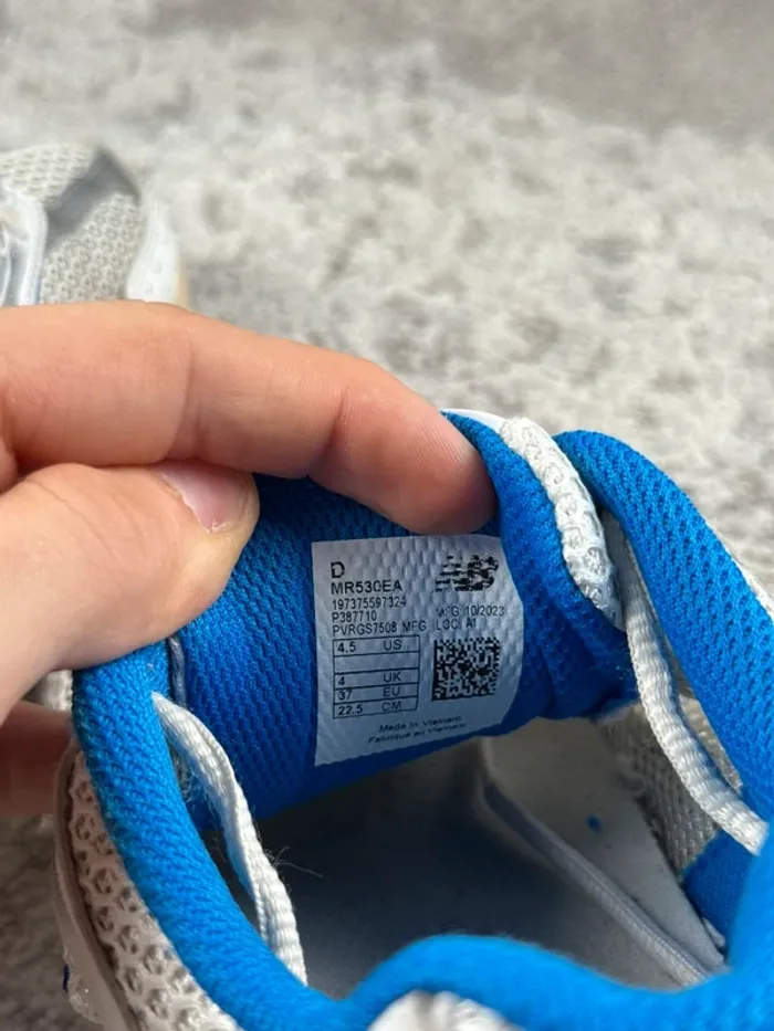 New Balance 530 Running Abzorb - White & Beige & Blue - photo numéro 8