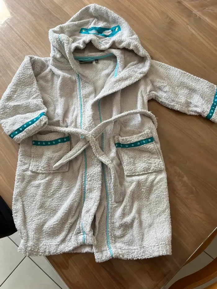 Peignoir Carré Blanc 6 ans