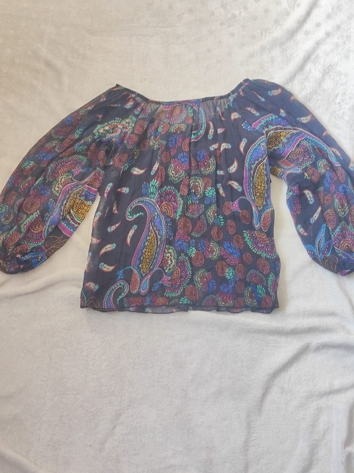 Blouse imprimée taille unique - photo numéro 4