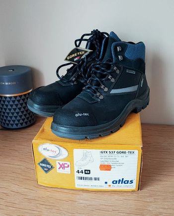 🌴 Chaussures de sécurité S3 montantes - Alu-Tec GTX 537 Gore-Tex - Atlas - P44 - Neuve 🌴