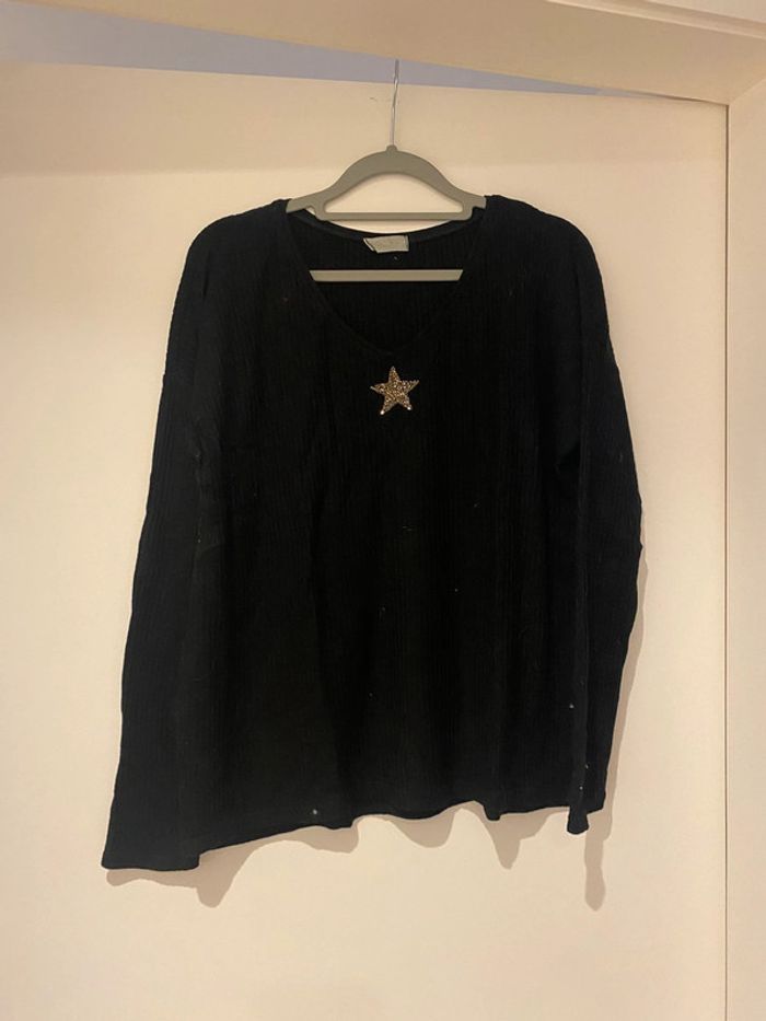 Pull fin manches longues