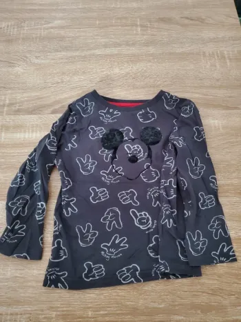 T shirt manches longues Mickey 4 ans