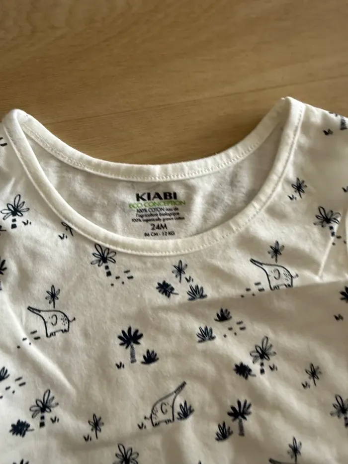 Ensemble T-shirt sans manches et jean slim - 24 mois - photo numéro 3