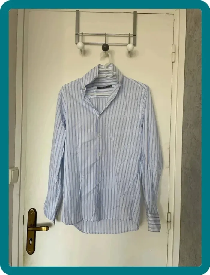 Chemise rayures bleu