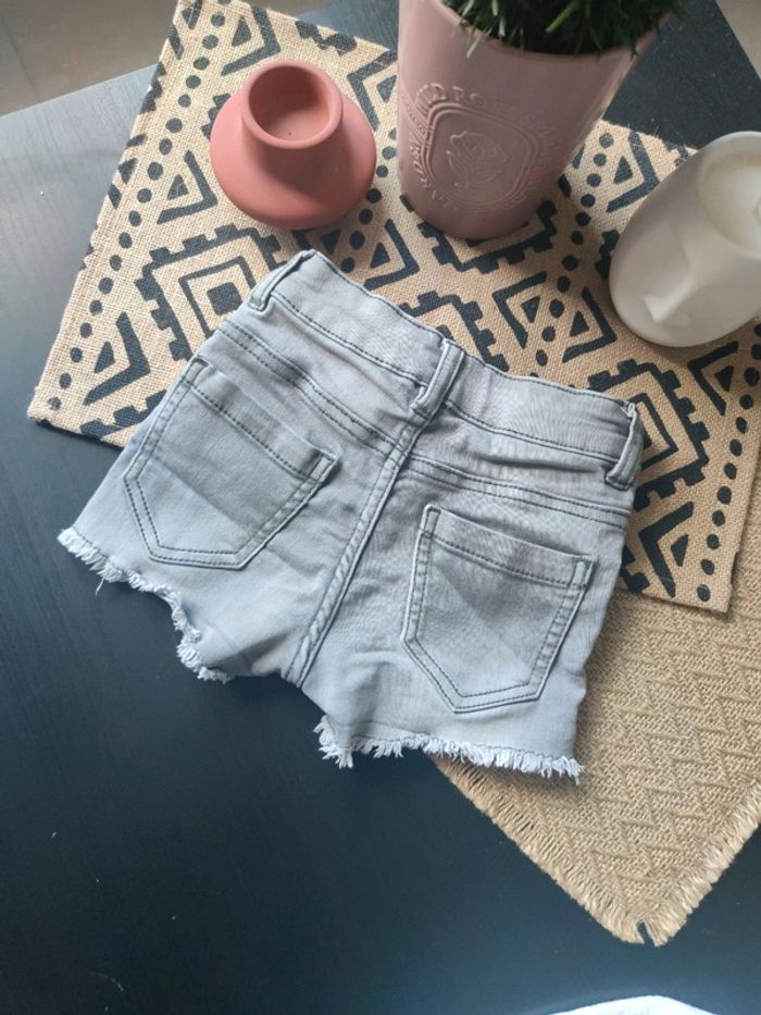 Short gris bandes léopard - photo numéro 2