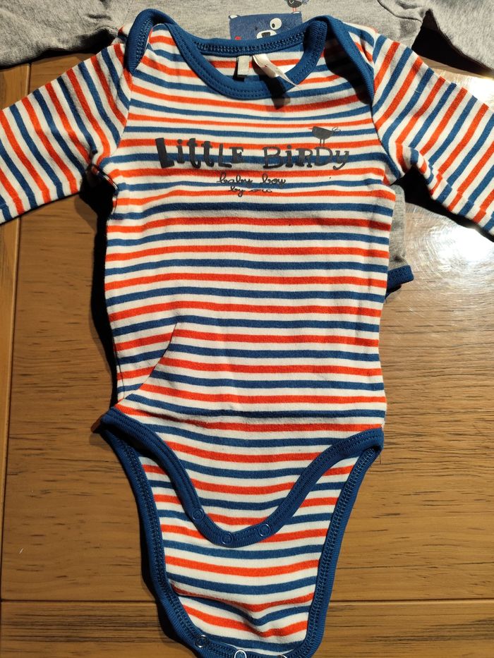 Lot de 3 bodies manches longues - photo numéro 2