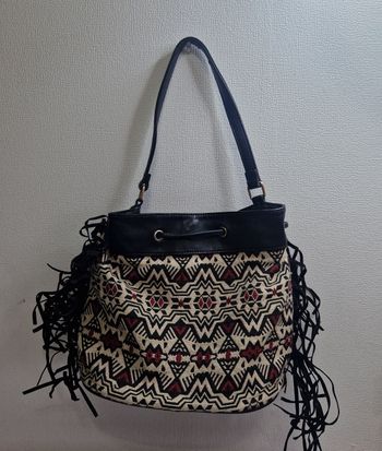 Sac a main vintage  / rétro  , femme  , frange
