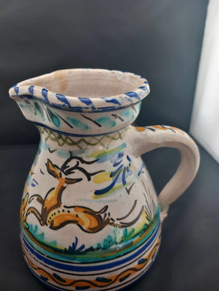 Carafe avec dessin de biche et cerf - photo numéro 4