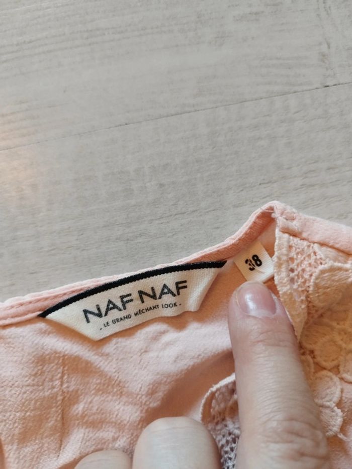 Très joli top dentelle Naf Naf taille 38 - photo numéro 4