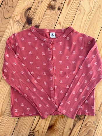Gilet ocre Petit Bateau 8 ans