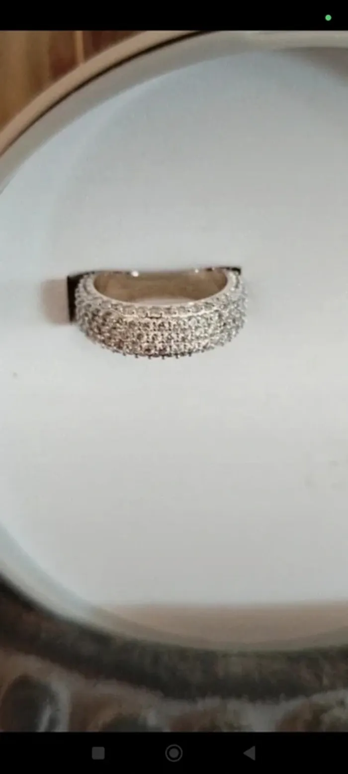 Bague 3 rangs strass - photo numéro 3
