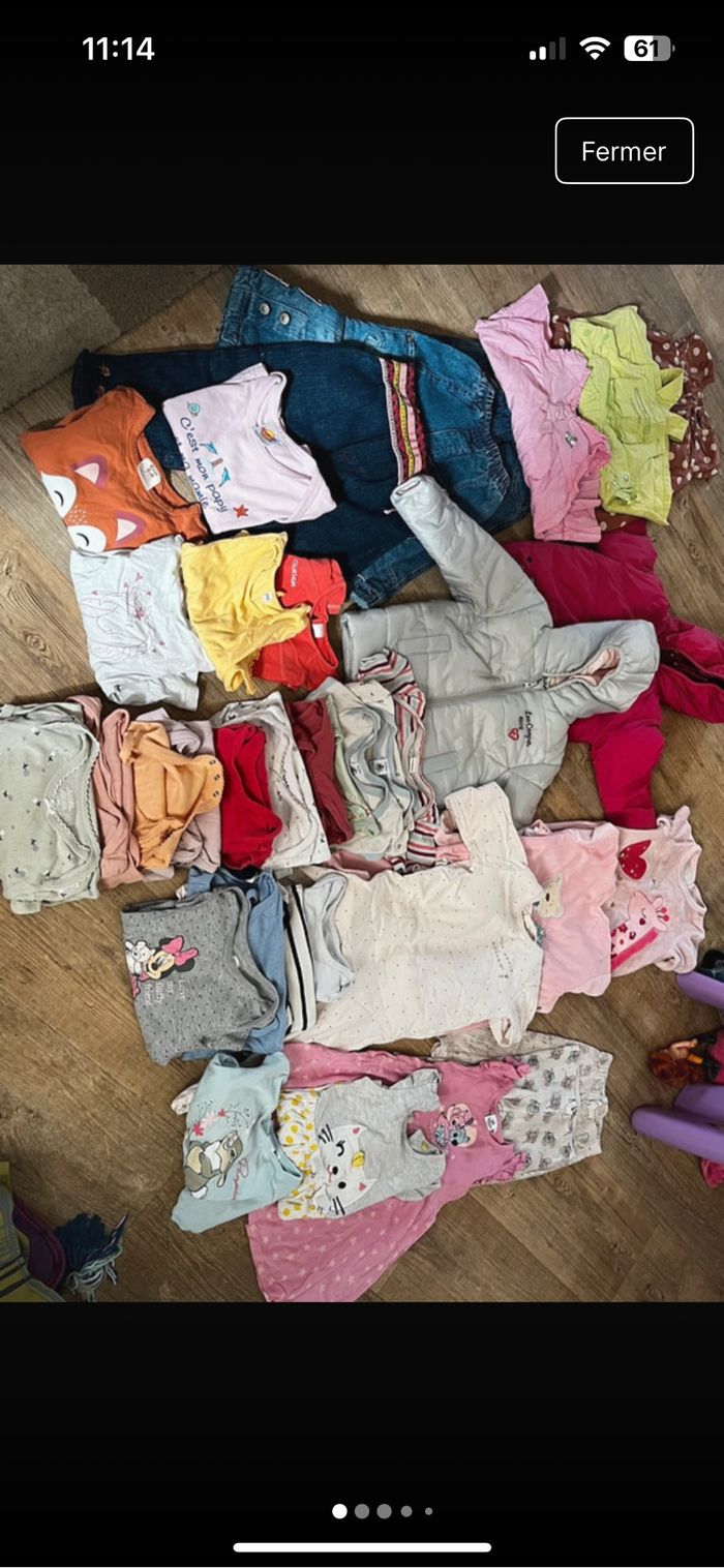 Lot de vêtement filles 18 mois