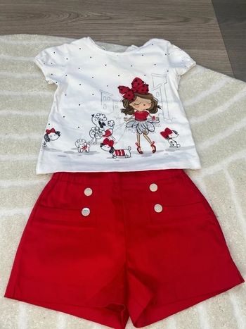 Ensemble Mayoral rouge et blanc