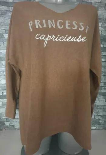 Pull message Taille Unique