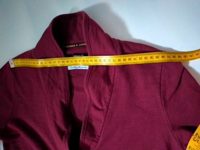 Veste femme bordeaux – Le Temps des Cerises – Taille S/M - photo numéro 18