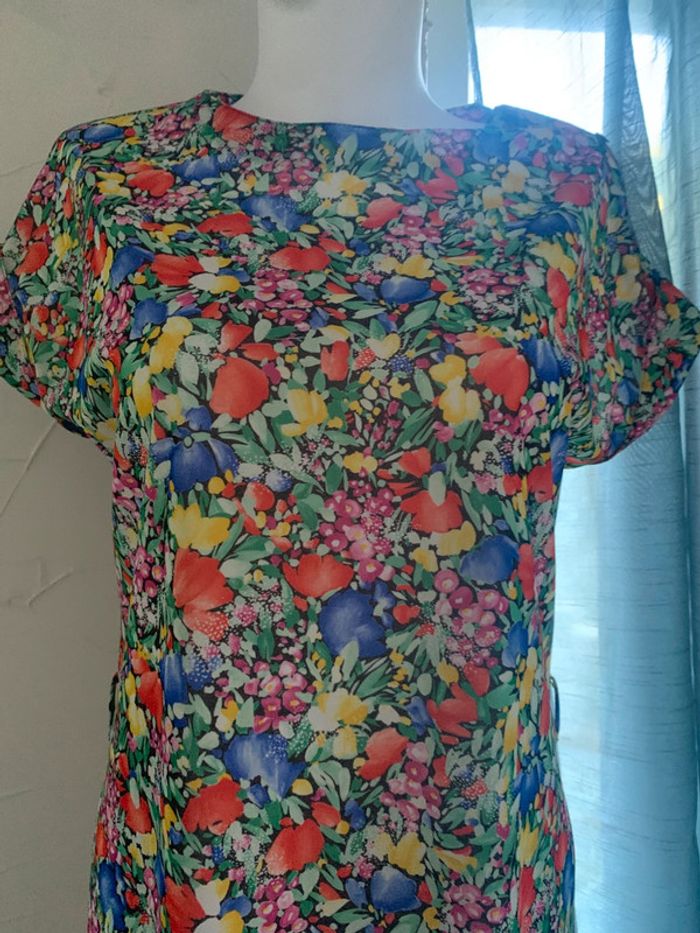Robe vintage longue manches courtes taille44 - photo numéro 2