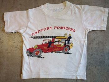 T shirt Sapeurs pompiers 2 ans