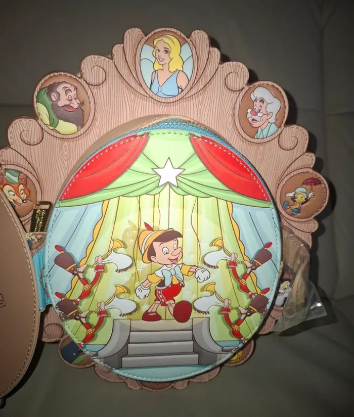 Sac à dos Loungefly pinocchio disney - photo numéro 13
