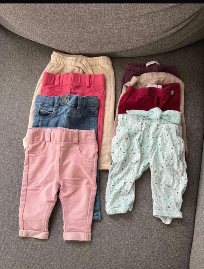 Lot 8 pantalons 3 mois
