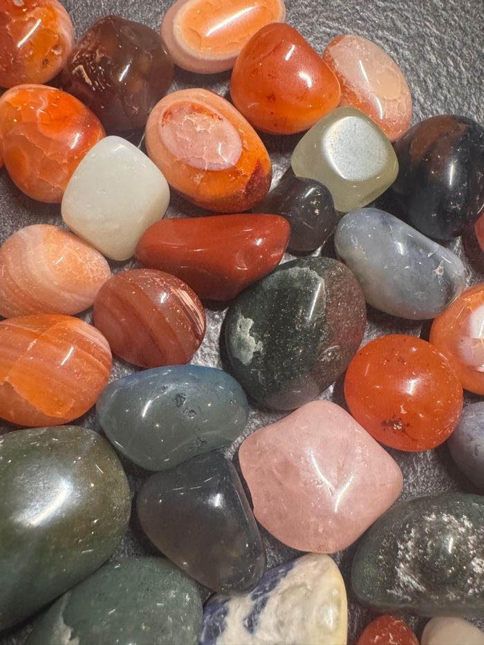 Lot de 320 g de Pierres Naturelles Polies – Collection variée – Lithothérapie & décoration - photo numéro 2