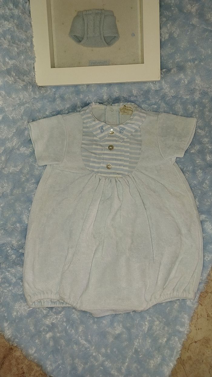 Barboteuse/ combi aison bloomer Ewan's et Comtesse état neuf 12 mois - photo numéro 8