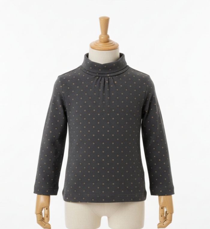 T-shirt gris à pois - 3 mois - kitchoun