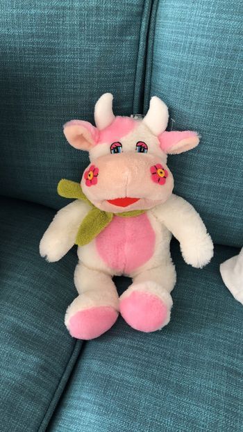 Très belle peluche vache doudou 30cm