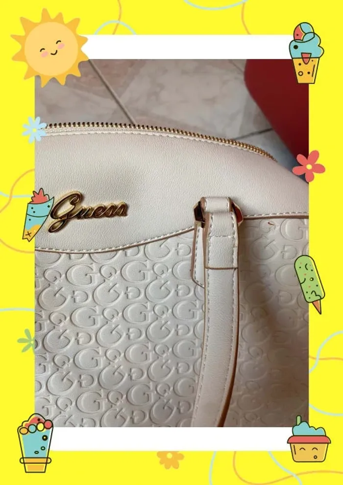 Sac à main Guess crème neuf - photo numéro 11