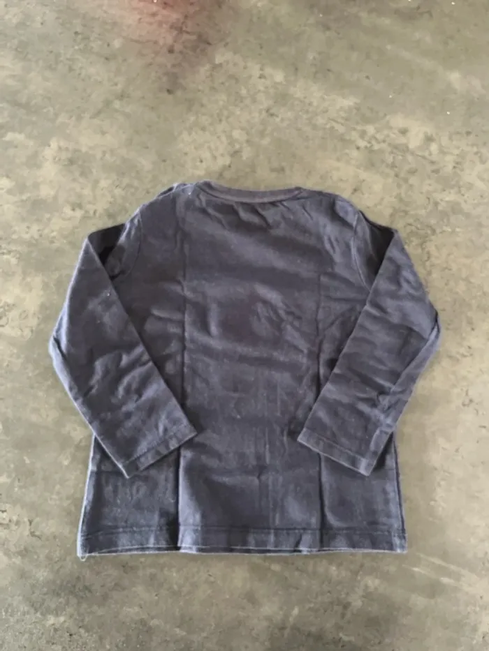 T-shirt manches longues bleu marine In extenso - photo numéro 3