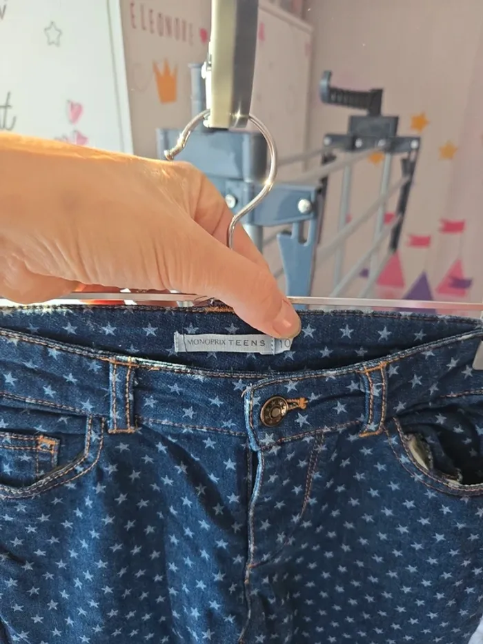 Jean fille monoprix taille 10 ans - photo numéro 3