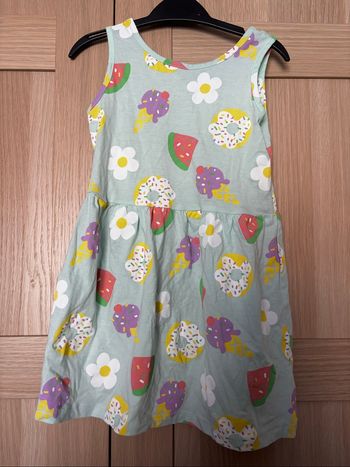 Robe verte glaces/donuts TEX t.3-4ans