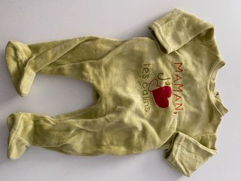 Pyjama velours 1 mois