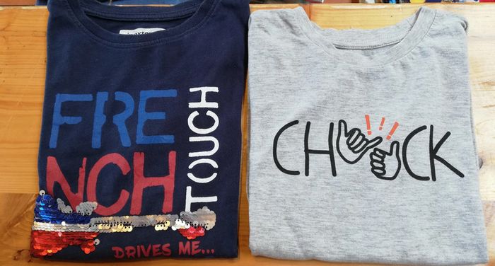 Lot de 2 tee shirt ML taille 8 ans