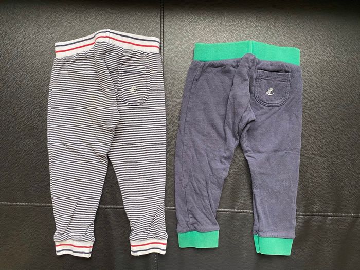 Lot de 2 pantalons pour crèche leggings 24 mois petit bateau - photo numéro 2