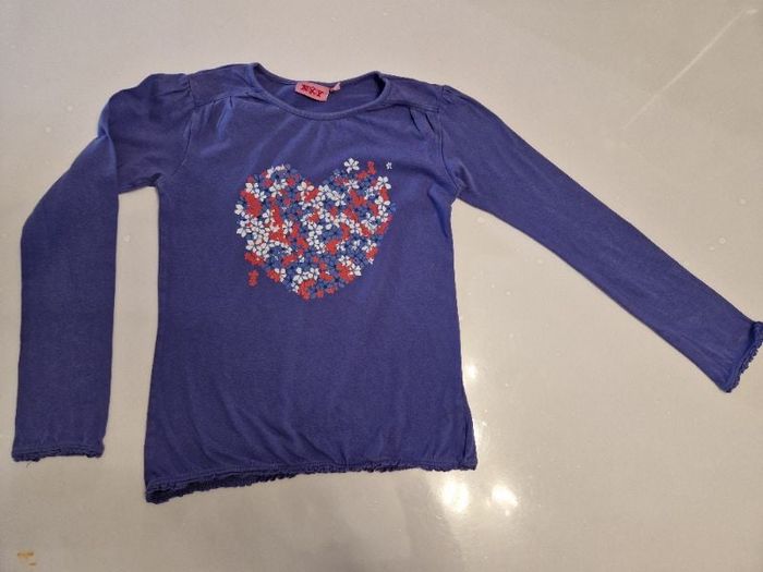 Tee shirt manche longue violet