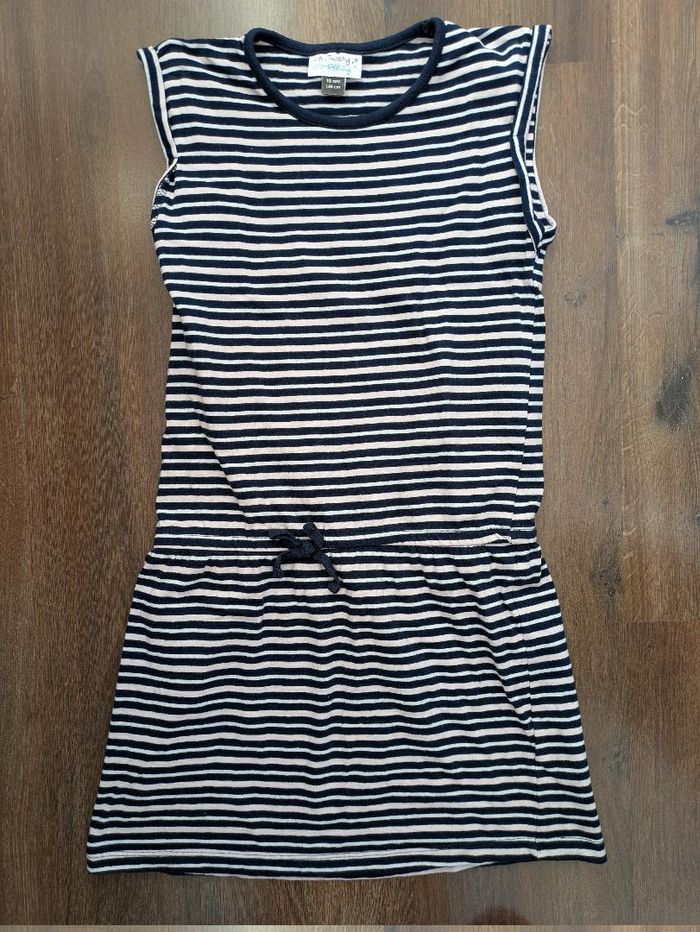 Chemise de nuit manches courtes rayée fille été 10 ans