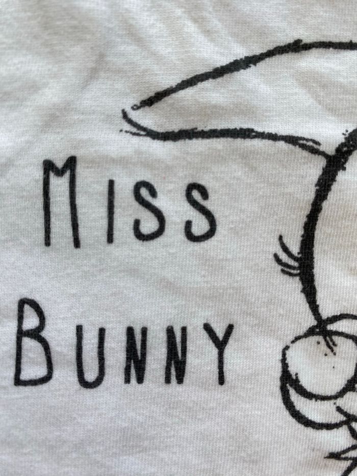 Tee shirt Miss Bunny Pan Pan Neuf 24 mois - photo numéro 4