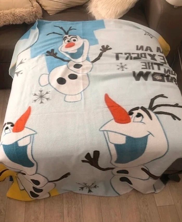 Plaid polaire Olaf Disney