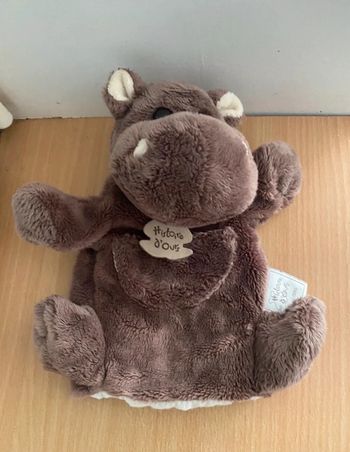 Doudou Hippopotame marionnette histoire d’ours