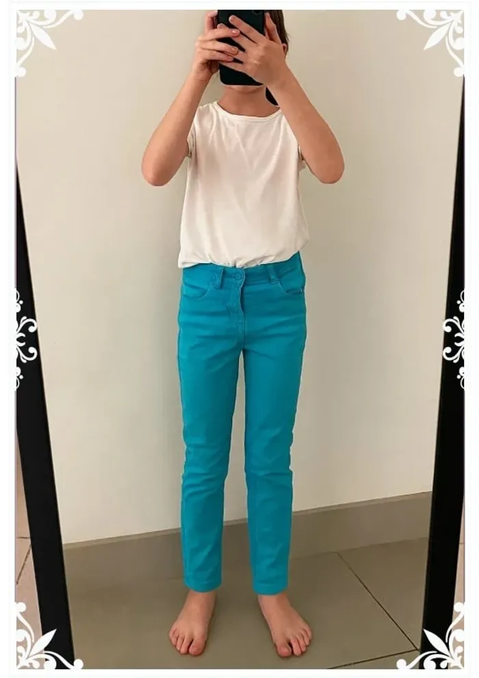 Jean bleu slim enfant fille taille 8 ans name it - photo numéro 2