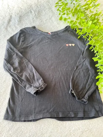 Très beau tee shirt à longue manche pour petite fille
