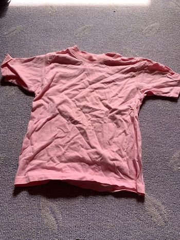 tee shirt rose pastel 5 ans