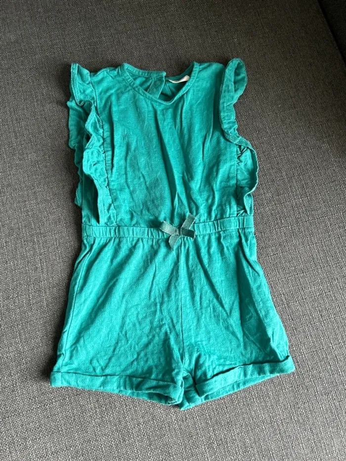 Combi short bébé fille, manches courtes, tape à l’œil, verte,24 mois