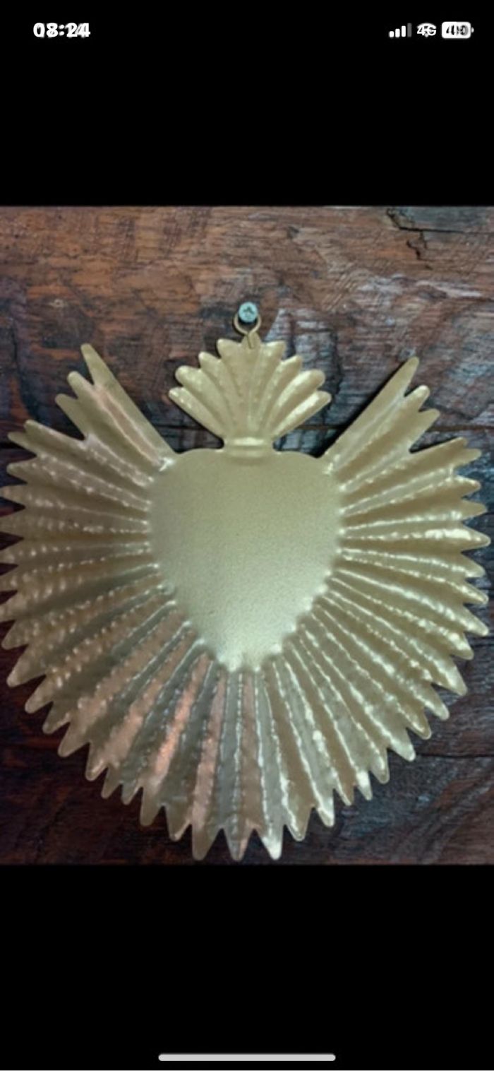 Ex-voto cœur ailé à suspendre - photo numéro 2