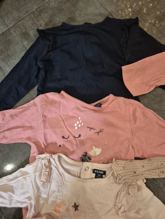 Lot de 8 t shirt manches longues 9 mois - photo numéro 6