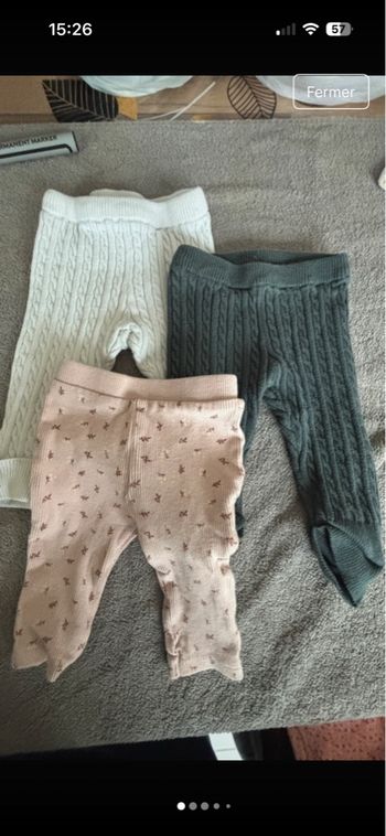 Lot de 3 leggings hiver
